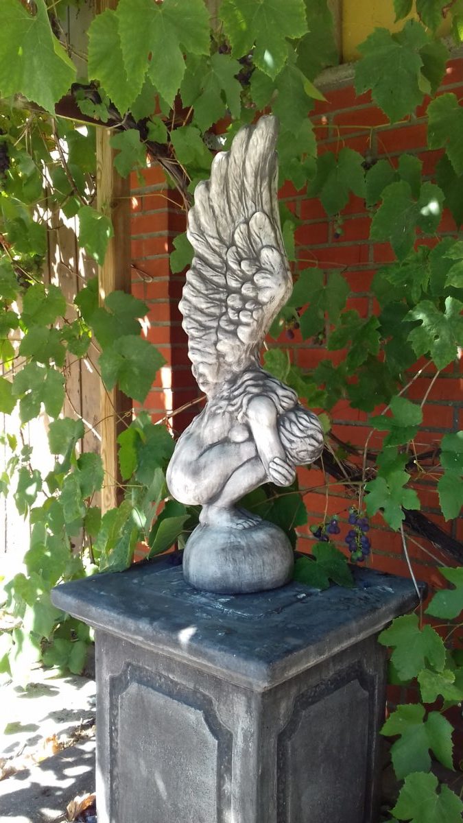 subtiel Handvest vandaag Tuinbeeld Engel Vleugels Beton - Roma Tuinbeelden